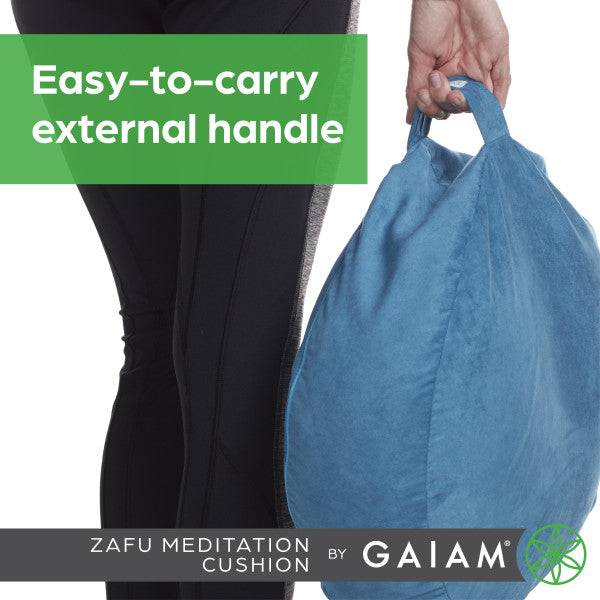 כרית עגולה מדיטציה ויוגה 38 ס"מ Gaiam Zafu Black